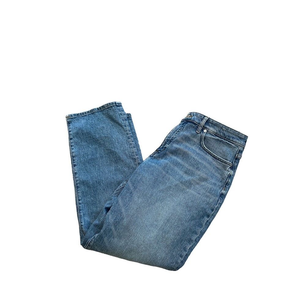 Madewell Jeans Women 32 Curvy 90s Straight Light Wash Stretch Casual Denim Pants
